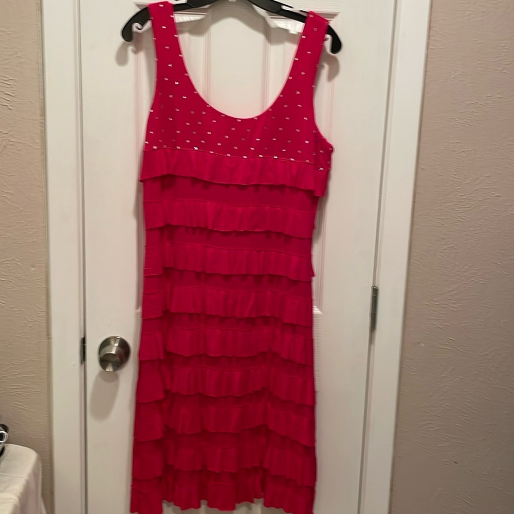 Fuschia tank dress
